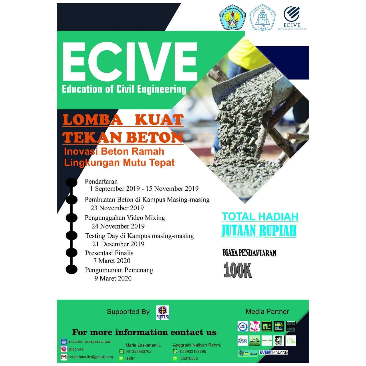 Lomba Kuat Tekan Beton – TEKNIK SIPIL S1